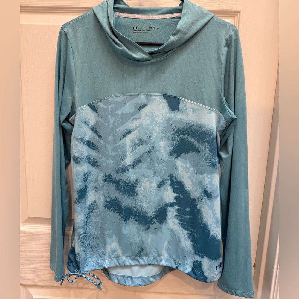Under Armour Teal Patterned Sun Hoodie